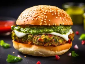 Veg Burger (with cheese slice)