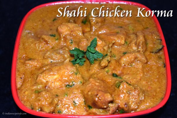 Chicken Shahi Korma Half