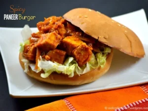 Paneer Burger (with cheese slice)